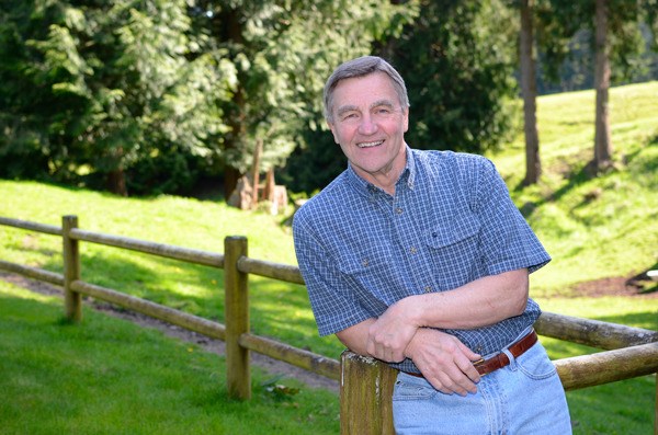 Hometown Hero Bob Alexander poses for a photo at his family home in Clinton. Respected as a former educator