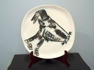 A plate made by Pablo Picasso is now for sale in Greenbank.