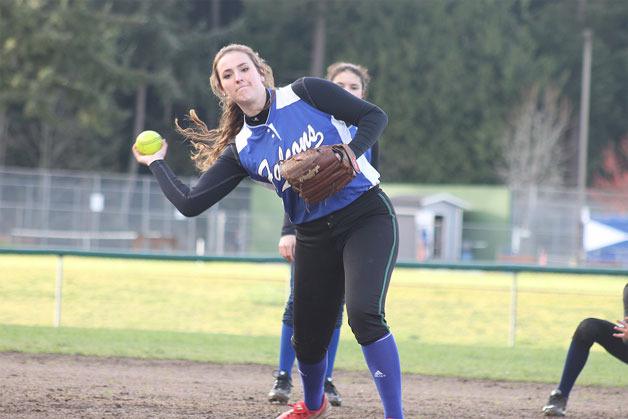 South Whidbey sophomore pitcher Mackenzee Collins will help lead the Falcons.