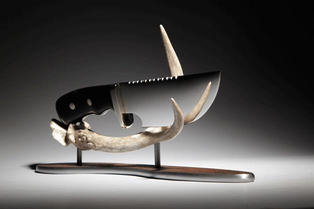 The hand-forged 'Nick's Beartooth' by Jon-Paul Dowdell is made of 1095 Series steel