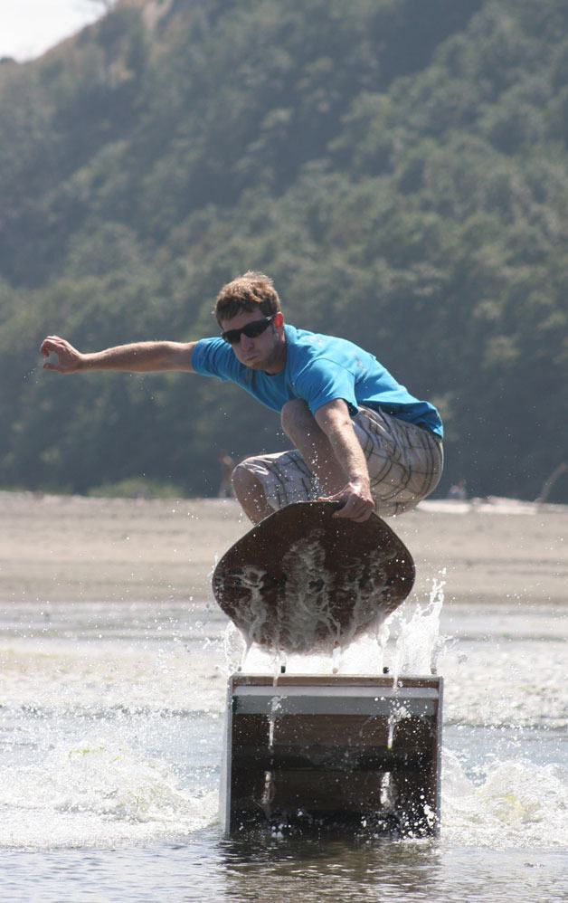 Double Bluff first official skimboard competition South Whidbey Record