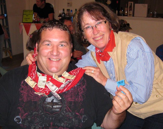 Poker player Ryan Porter beams approval as Betty Bond