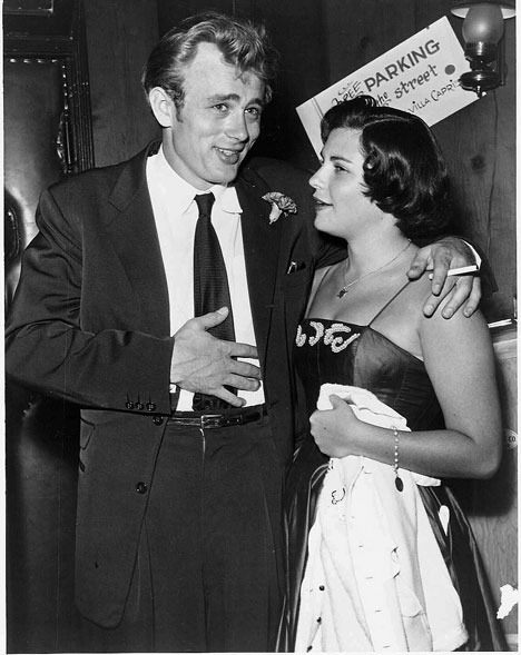 Steffi Sidney-Splaver with actor James Dean at a 1955 Hollywood party a month before his death in a car crash.