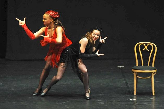 Melissa Smith and Sylvia Hurlburt  dance to “I Can’t Do It Alone”  from the musical “Chicago.'