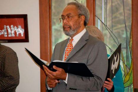 Cleveland Riley of Freeland was the featured speaker at this year’s Dr. Martin Luther King Jr. commemoration in Freeland.