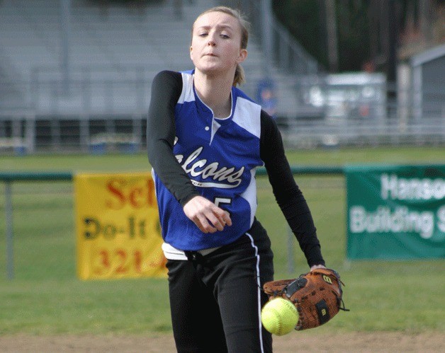 MacKenzie Hezel pitched all seven innings against Granite Falls on Monday. Hezel