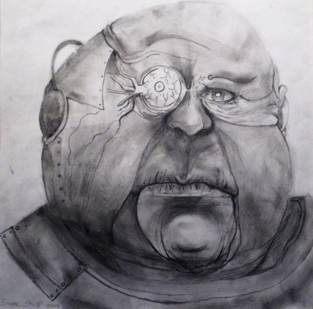 Shane Ball's drawing is on display at the UUWIC Gallery of Art in Freeland in the 'New Images' student show.