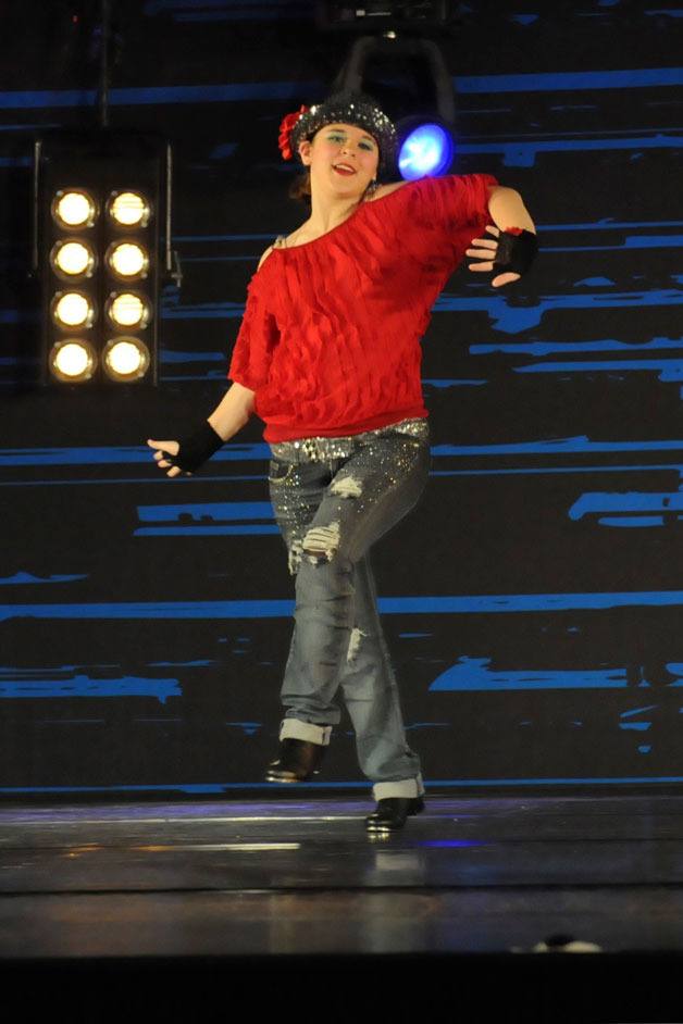 Ari Abrahams tap dances her way to two trophies.