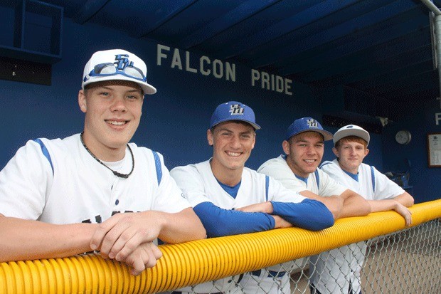 From left are South Whidbey’s all-Cascade Conference baseball players Nick Bennett