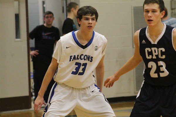 South Whidbey senior Donovan Miller has been one of the Falcons’ most consistent scorers this season. Miller’s time with an Amateur Athletic Union team from Mercer Island gave him opportunities to travel to places like Las Vegas and improved his skills.