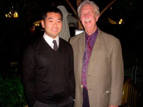 Dr. Ric Prael (right) and his successor