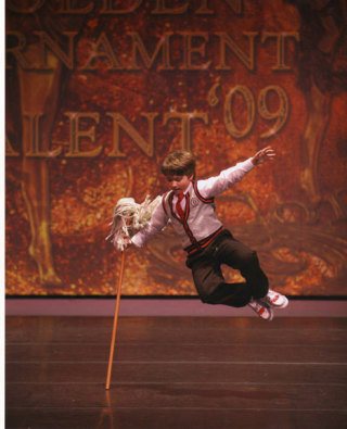 Zane Vanderwood dances his way to a first-place platinum award to the tune of “My Girl.”