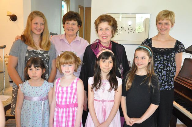 The piano students of Marisa LaRue and Rosemary Hendrickson performed in recital on June 12 at the home of LaRue. Students pictured are