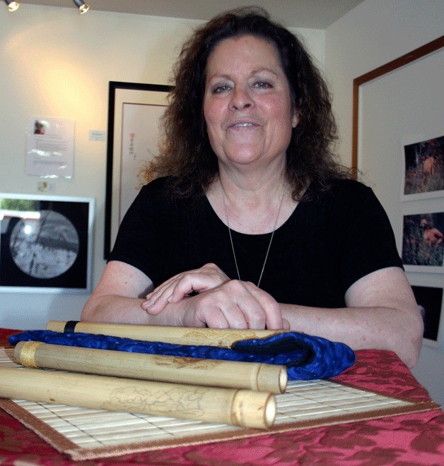 Christina Moats opened the only art gallery in Freeland in June. Christina’s Island Real Estate & Fine Art features a variety of island  artists