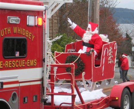 Fire District 3 volunteer Don Elliot takes his longtime role as Santa Claus on the road every December.