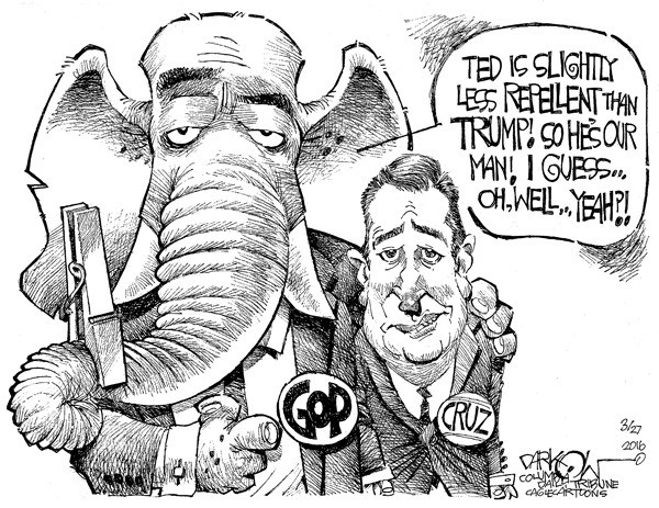 Today's cartoon for Saturday, March 26, 2016