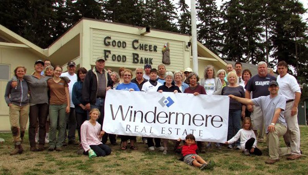 Windermere Real Estate brokers along with Joe Mosolino donated a day of service to Good Cheer on Aug. 29. The brokers helped deep clean the Food Bank