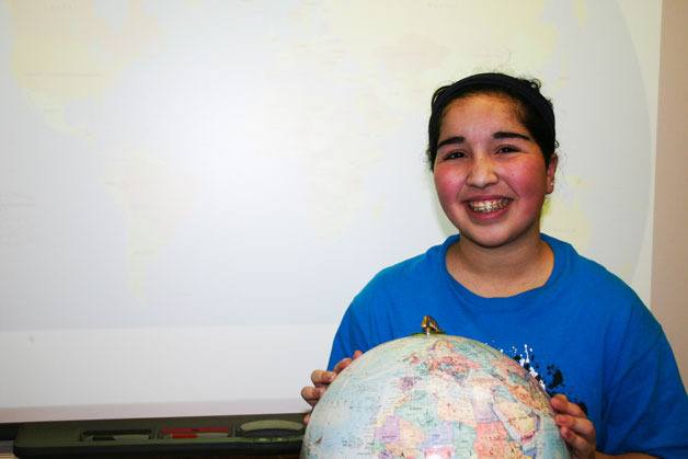 Donia Kashkooli qualified for the National Geographic Bee of Washington. The eighth grade student at Langley Middle School claimed her home campus’ bee title in January.