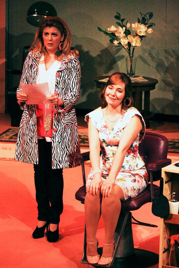 Eleanor Fye and Bristol Bloom perform in the Whidbey Island Center for the Arts' production of 'Steel Magnolias.' The play opens Friday