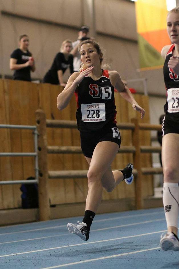 Seattle University sophomore Maia Sparkman competes in the 400-meter