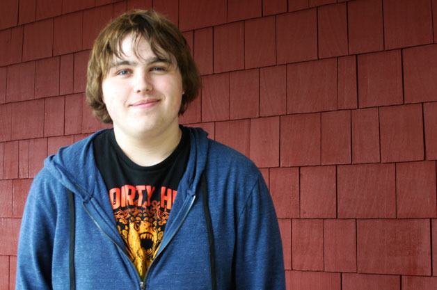 WIAC scholarship winner South Whidbey High School student Chris Turpen of Freeland smiles for the camera.
