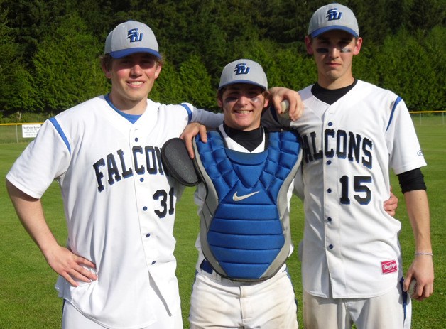 Falcon baseball seniors Jack Lewis