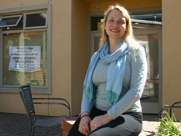 Dr. Annastasia Kovscek will start seeing patients in her new Langley clinic on May 22. An open house next weekend will introduce islanders to the clinic.