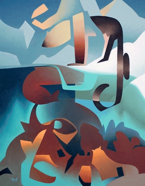 Painter Mark Skullerud’s “Parallel