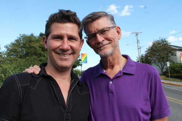 Eric Mulholland and Charlie Murphy will lead the procession of the second annual Whidbey Queer Pride Parade on Sunday