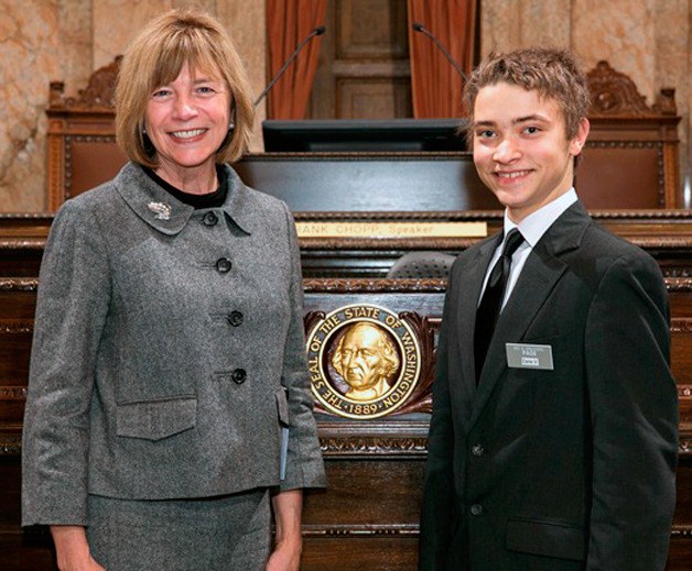 State Rep. Norma Smith poses with her intern