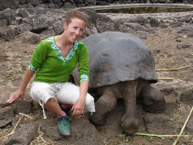 Langley resident and teacher Sonja Bricker is an extensive traveler who has traveled to more than 40 countries including the Galapagos Islands in Ecuador where she met this turtle.