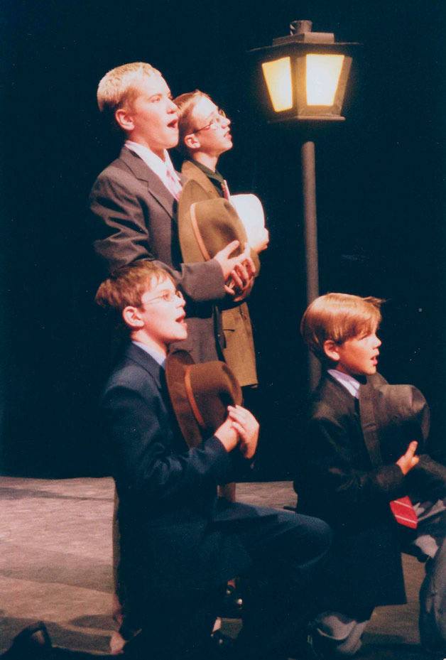 Young performers are captured onstage at Whidbey Children's Theater in 2002. The company celebrates 30 years of introducing children to theater in March.