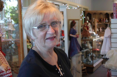 Kathleen Taylor in her doll shop in downtown Langley: “It’s been a wonderful ride so far.”