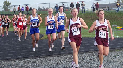 The South Whidbey girls cross country team took fourth place in the league finals Saturday at Lakewood.