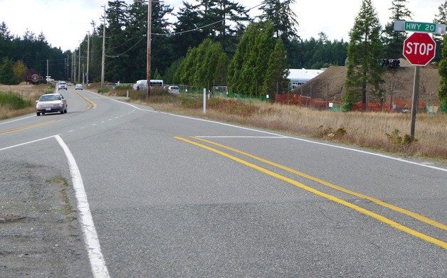 The intersection of Parker Road and Highway 20 presents a problem for Island Transit.