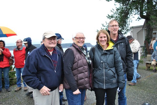 Langley Chamber of Commerce Director Marc Easterly and Pam Bickel