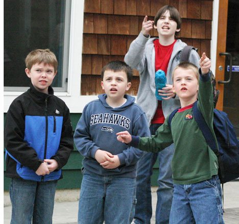 Jeff VanDerford / The Record Island Christian Academy students Alex Everhardt