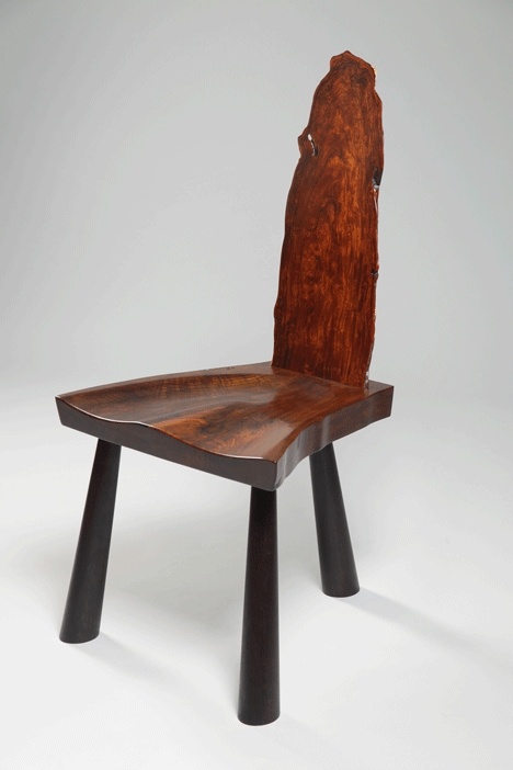 Gary Leake's three-legged chair will be on display at Woodpalooza.