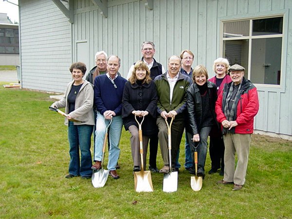 WICA board members and staff pose before beginning phase two of construction in 2007. Front row