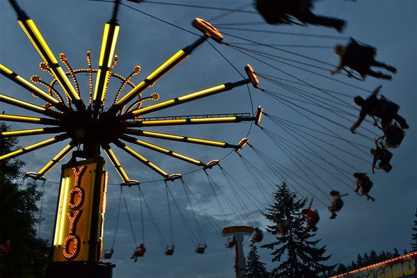 People enjoy one of the rides at last year's Whidbey Island Fair.