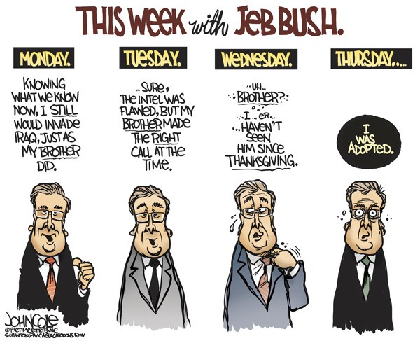 Today's cartoon for Monday, May 18, 2015