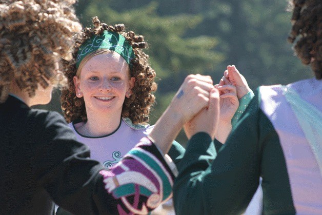 Dancers from the Farraige Mhór Academy of Irish Dance in Edmonds perform a traditional dance at last year’s Highland Games. The group will return to perform at the 13th edition of the games