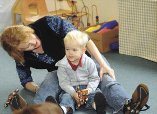 Dylan McRae and his mother