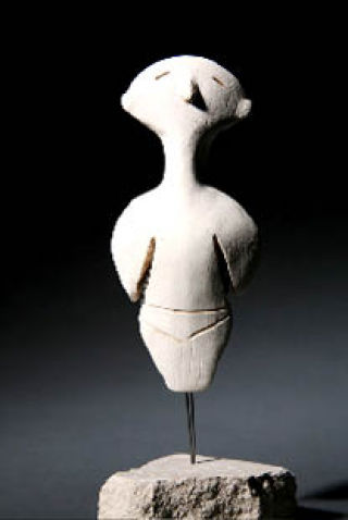 This Neolithic marble figure from Antolia