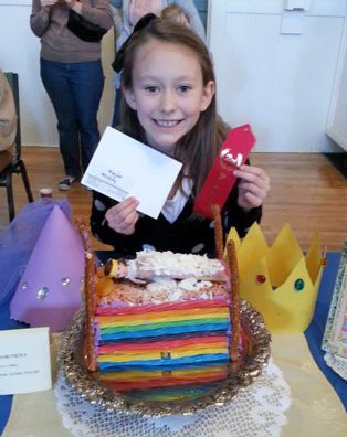 Damar Lomis got second place in the Kids Entry category of the South Whidbey Edible Book Festival on Saturday