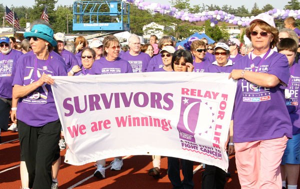 The Survivor Lap celebrates everyone who’s beaten cancer as they open the Relay for Life with a first lap around the track at North Whidbey Middle School at 6 p.m. June 1.