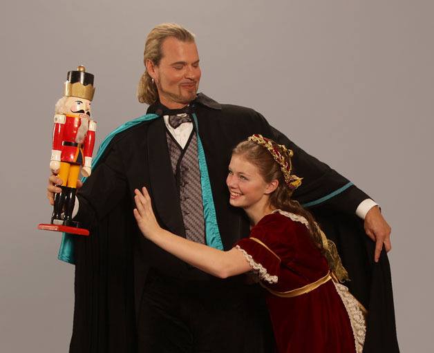 Whidbey Island Dance Theatre's Elliauna Madsen as Clara reaches for the coveted nutcracker