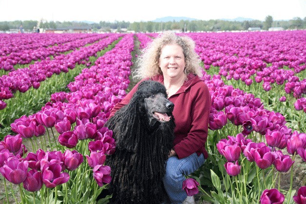 Laurie Cecil and her poodle Sebastian: “He’s always loved having his picture taken.”