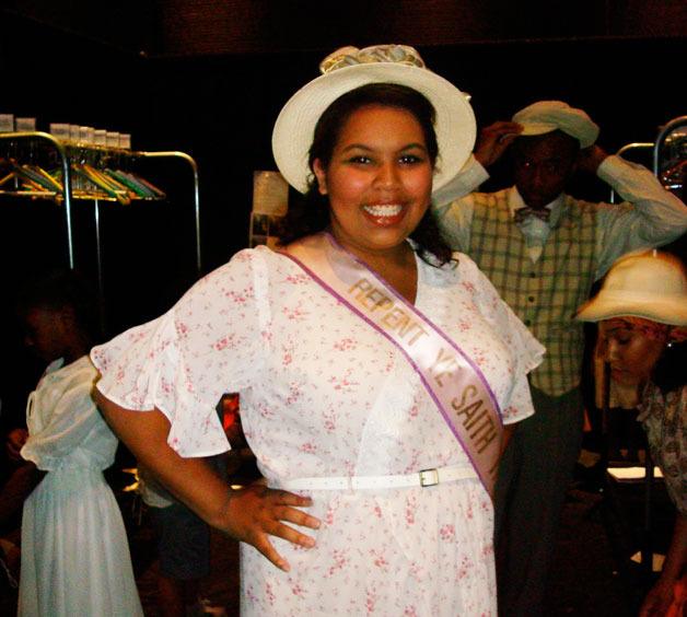 Samantha O’Brochta prepares to go onstage at a recent rehearsal for Seattle Opera’s production of “Porgy and Bess” which plays through Aug. 20.  O’Brochta is the daughter of Frank and Linda O’Brochta of Freeland.