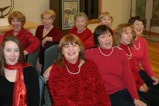 Some of the women of Chanteuse are from left Jessica Foley